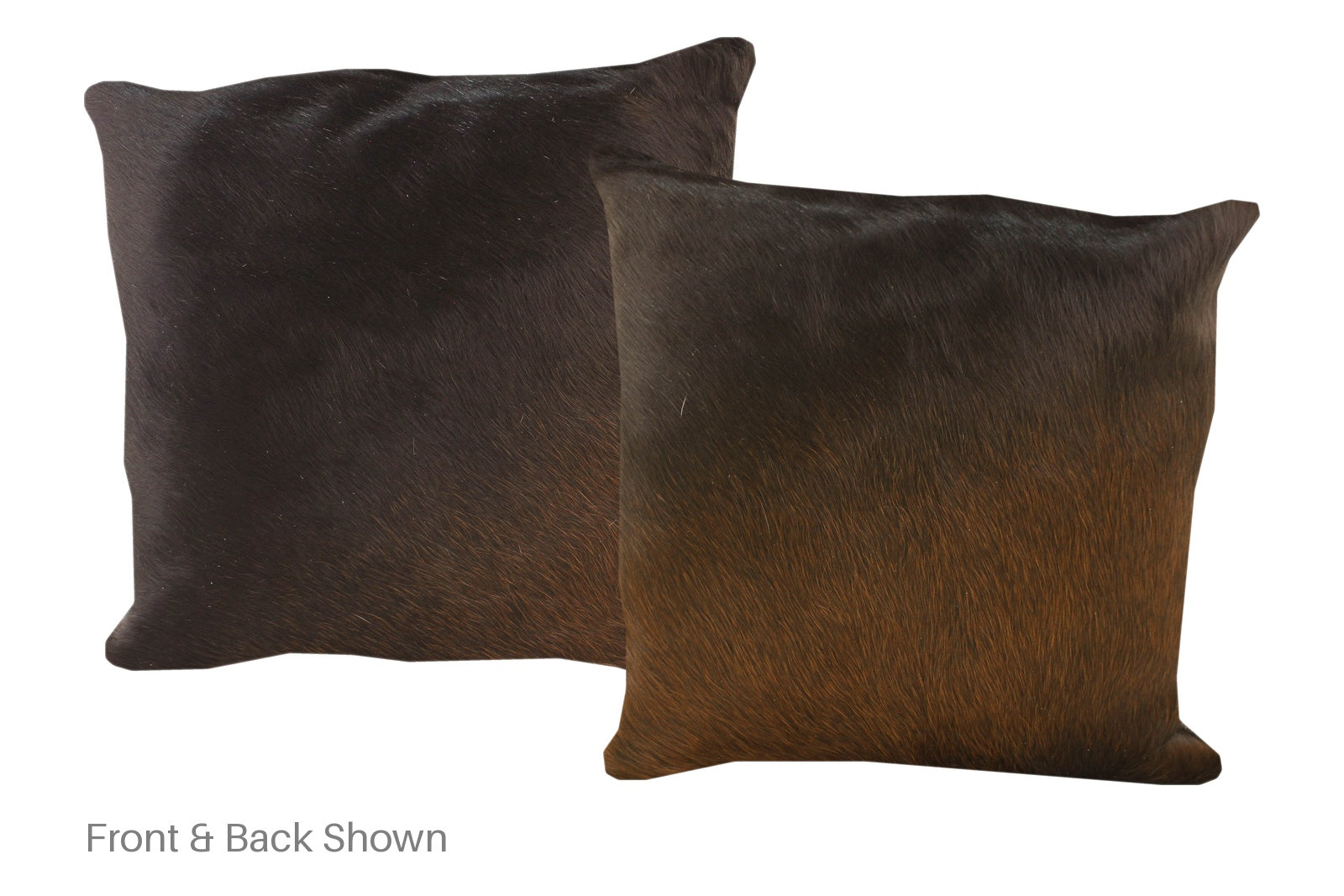 Brown with Red Cowhide Pillow #A53147