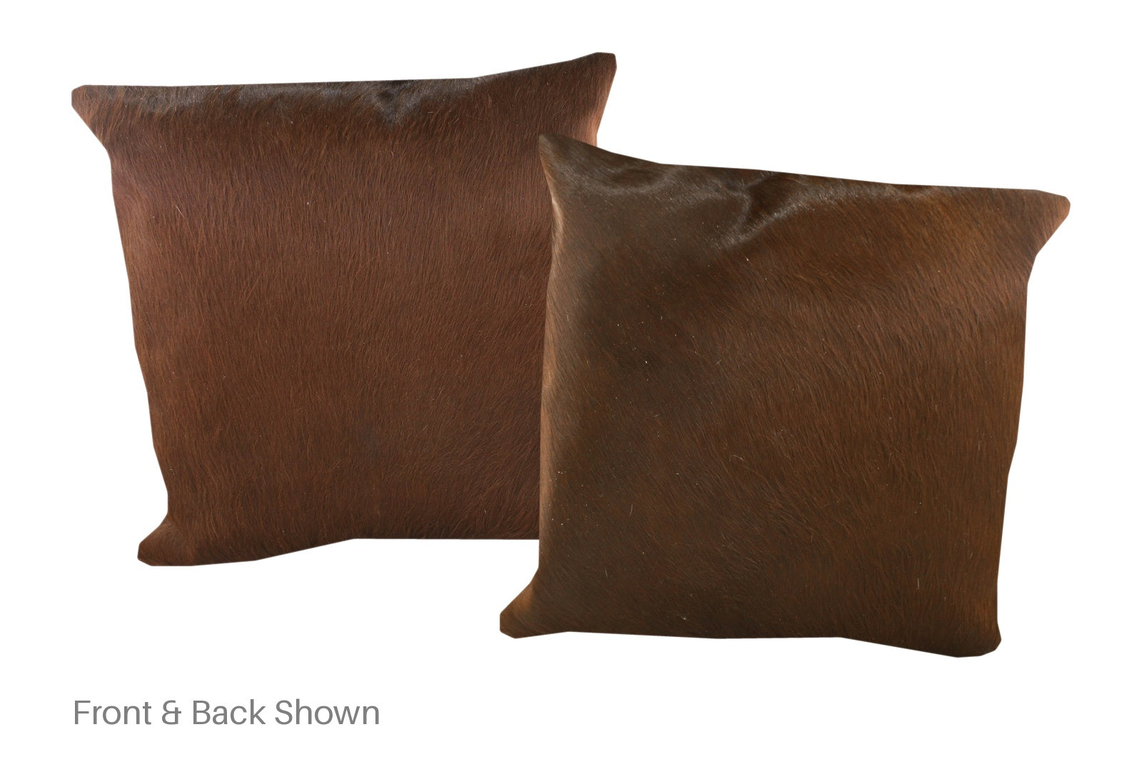 Brown with Red Cowhide Pillow #A53148