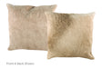 Champagne Cowhide Pillow 20x20 #A53149 by Hudson Hides