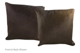 Chocolate Cowhide Pillow 20x20 #A53154 by Hudson Hides
