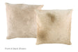 Champagne Cowhide Pillow 20x20 #A53155 by Hudson Hides