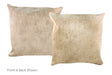 Champagne Cowhide Pillow 20x20 #A53156 by Hudson Hides