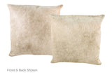 Champagne Cowhide Pillow 20x20 #A53158 by Hudson Hides