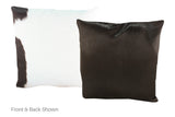 Black and White Cowhide Pillow 20x20 #A53159 by Hudson Hides