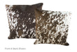 Salt and Pepper Brown Cowhide Pillow 20x20 #A53160 by Hudson Hides