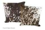 Salt and Pepper Brown Cowhide Pillow 20x20 #A53160 by Hudson Hides