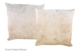 Grey with Beige Cowhide Pillow 20x20 #A53161 by Hudson Hides