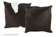 Black and White Cowhide Pillow 20x20 #A53164 by Hudson Hides