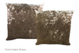 Salt and Pepper Brown Cowhide Pillow 20x20 #A53166 by Hudson Hides