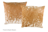 Salt and Pepper Brown Cowhide Pillow 20x20 #A53171 by Hudson Hides