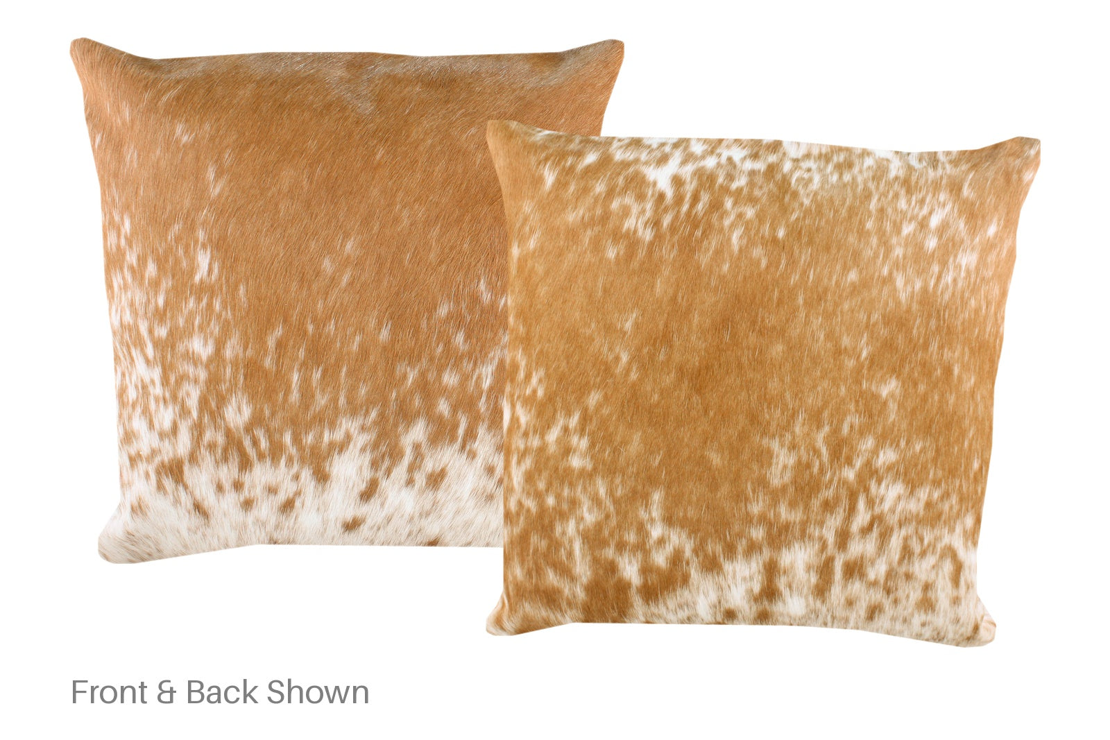 Salt and Pepper Brown Cowhide Pillow #A53171