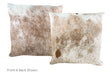 Salt and Pepper Brown Cowhide Pillow 20x20 #A53172 by Hudson Hides