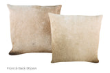 Grey with Beige Cowhide Pillow 20x20 #A53175 by Hudson Hides