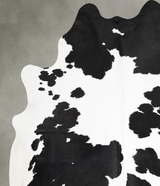 Black and White XX-Large Brazilian Cowhide Rug 8'4"H x 6'10"W #A53177 by Hudson Hides