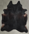 Solid Black XX-Large Brazilian Cowhide Rug 7'11"H x 6'6"W #A53178 by Hudson Hides