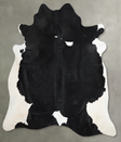 Black and White XX-Large Brazilian Cowhide Rug 7'8"H x 7'2"W #A53179 by Hudson Hides