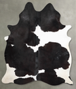 Black and White X-Large Brazilian Cowhide Rug 7'10"H x 6'1"W #A53180 by Hudson Hides