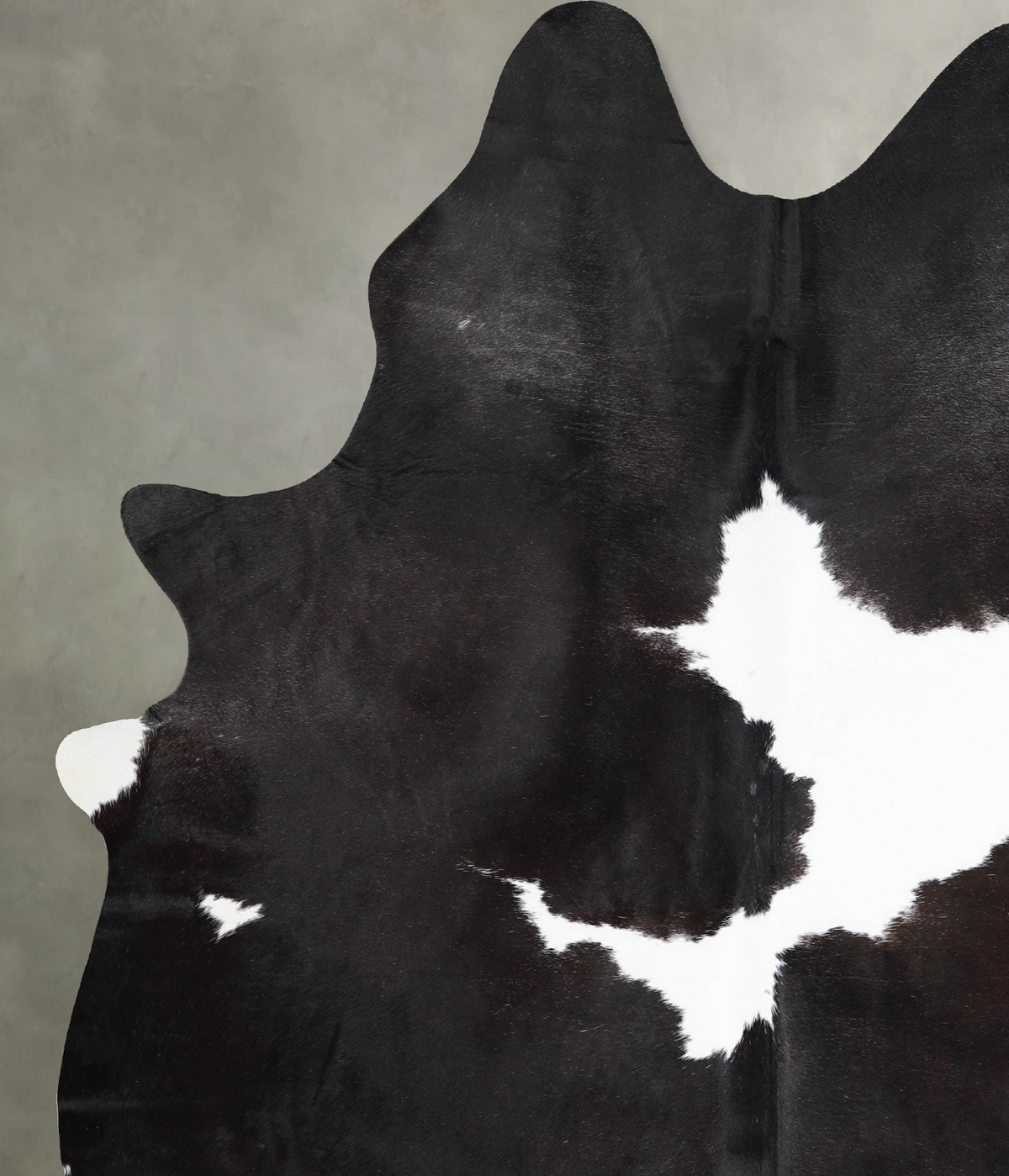 Black and White X-Large Brazilian Cowhide Rug 7'10"H x 6'1"W #A53180 by Hudson Hides