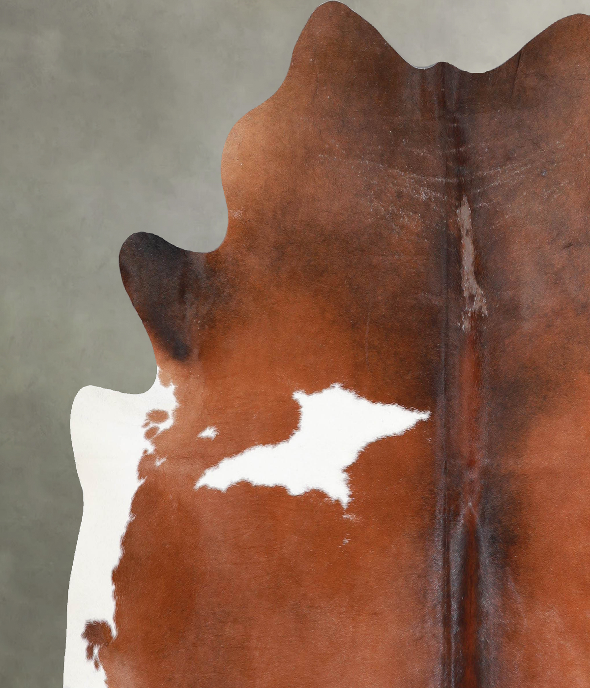 Brown and White X-Large Brazilian Cowhide Rug 6'7"H x 6'4"W #A53182 by Hudson Hides