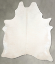 Ivory with Beige X-Large Brazilian Cowhide Rug 7'9"H x 5'10"W #A53185 by Hudson Hides