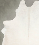 Ivory with Beige X-Large Brazilian Cowhide Rug 7'9"H x 5'10"W #A53185 by Hudson Hides