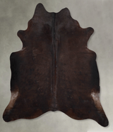 Chocolate X-Large Brazilian Cowhide Rug 7'3"H x 6'4"W #A53186 by Hudson Hides