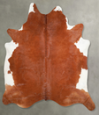 Brown and White Regular XX-Large Brazilian Cowhide Rug 8'0"H x 6'10"W #A53190 by Hudson Hides