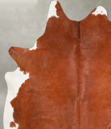 Brown and White Regular XX-Large Brazilian Cowhide Rug 8'0"H x 6'10"W #A53190 by Hudson Hides