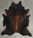 Dark Brindle XX-Large Brazilian Cowhide Rug 8'0"H x 6'11"W #A53191 by Hudson Hides