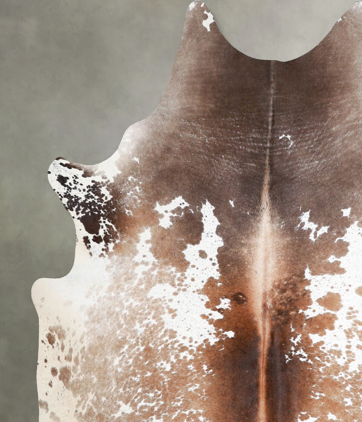 Salt and Pepper Brown X-Large Brazilian Cowhide Rug 6'11"H x 6'6"W #A53192 by Hudson Hides