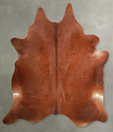 Solid Brown XX-Large Brazilian Cowhide Rug 7'10"H x 7'1"W #A53200 by Hudson Hides