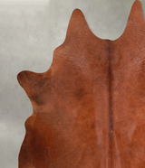 Solid Brown XX-Large Brazilian Cowhide Rug 7'10"H x 7'1"W #A53200 by Hudson Hides