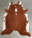 Brown and White Regular XX-Large Brazilian Cowhide Rug 7'6"H x 6'10"W #A53201 by Hudson Hides