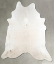 Ivory with Beige XX-Large Brazilian Cowhide Rug 7'6"H x 6'9"W #A53202 by Hudson Hides