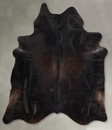 Chocolate X-Large Brazilian Cowhide Rug 7'6"H x 6'7"W #A53207 by Hudson Hides