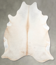 Ivory with Beige X-Large Brazilian Cowhide Rug 7'2"H x 6'6"W #A53213 by Hudson Hides