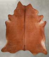 Solid Brown XX-Large Brazilian Cowhide Rug 7'11"H x 6'10"W #A53214 by Hudson Hides