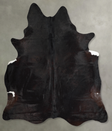 Solid Black XX-Large Brazilian Cowhide Rug 8'0"H x 6'10"W #A53215 by Hudson Hides