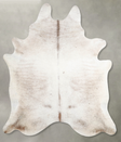 Ivory with Beige X-Large Brazilian Cowhide Rug 7'6"H x 6'2"W #A53216 by Hudson Hides