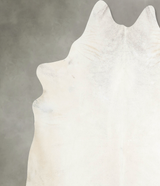 Ivory with Beige XX-Large Brazilian Cowhide Rug 8'0"H x 7'9"W #A53221 by Hudson Hides