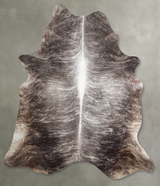 Grey Brindle XX-Large Brazilian Cowhide Rug 7'9"H x 6'9"W #A53223 by Hudson Hides