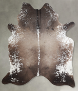 Taupe XX-Large Brazilian Cowhide Rug 7'10"H x 6'5"W #A53228 by Hudson Hides