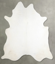 Solid White XX-Large Brazilian Cowhide Rug 8'6"H x 7'6"W #A53229 by Hudson Hides