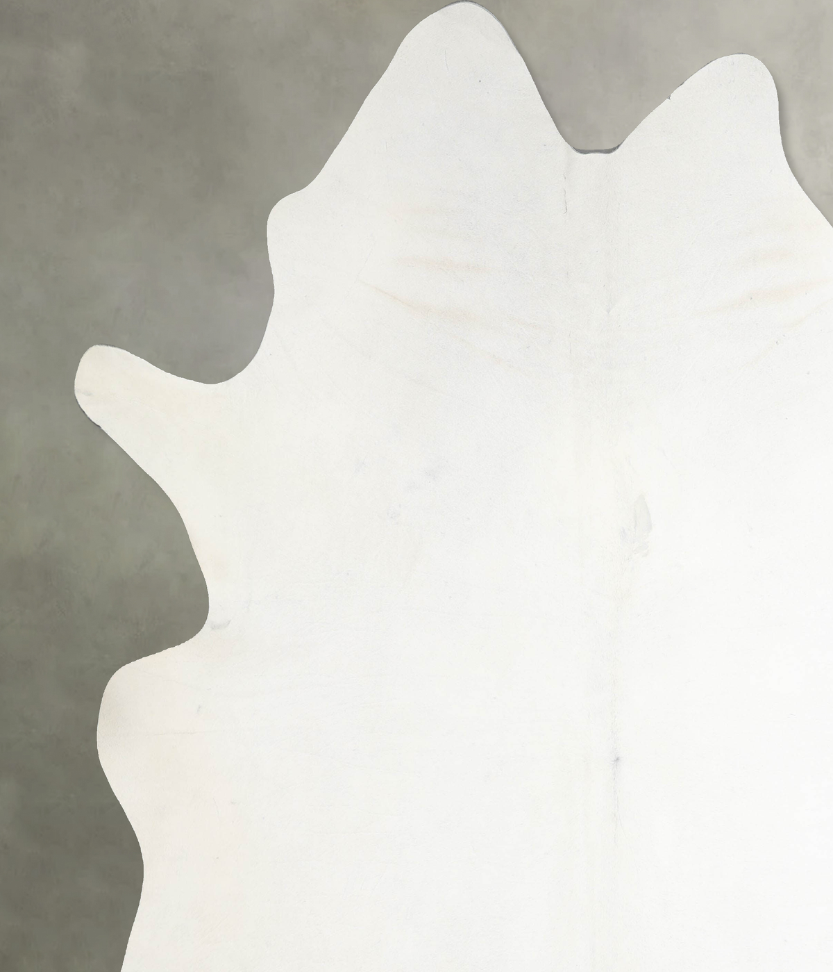 Solid White XX-Large Brazilian Cowhide Rug 8'6"H x 7'6"W #A53229 by Hudson Hides