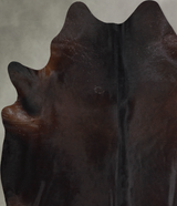 Chocolate X-Large Brazilian Cowhide Rug 7'5"H x 6'8"W #A53230 by Hudson Hides