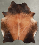 Warm Caramel X-Large Brazilian Cowhide Rug 7'3"H x 6'2"W #A53232 by Hudson Hides