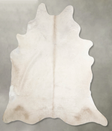 Solid White XX-Large Brazilian Cowhide Rug 7'10"H x 6'9"W #A53234 by Hudson Hides