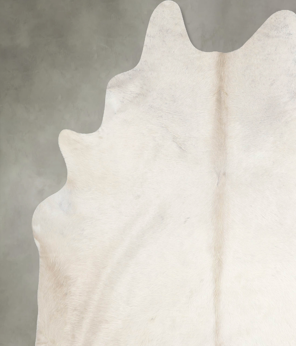 Solid White XX-Large Brazilian Cowhide Rug 7'10"H x 6'9"W #A53234 by Hudson Hides