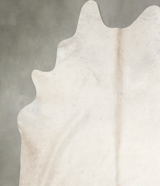 Solid White XX-Large Brazilian Cowhide Rug 7'10"H x 6'9"W #A53234 by Hudson Hides