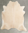 Champagne X-Large Brazilian Cowhide Rug 7'1"H x 6'11"W #A53235 by Hudson Hides